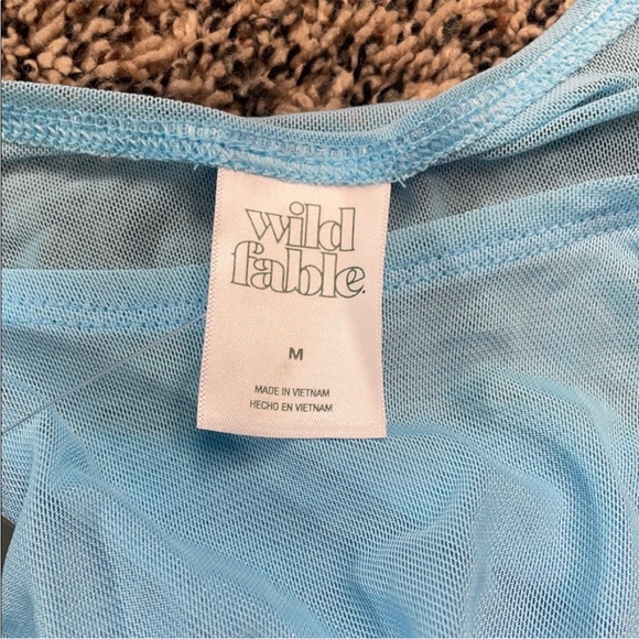 Wild Fable Cinched Sheer Blue Swim Suit Cover Up Various Sizes | NWT - Picture 8 of 8